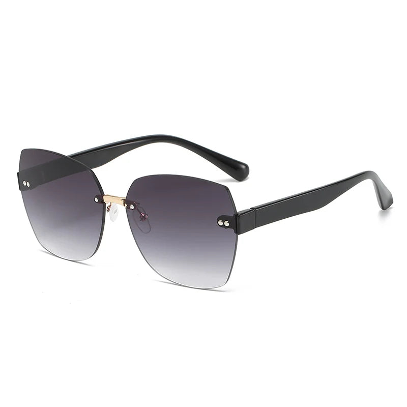 Óculos de Sol Linda Top Quadrado Oversized Sem Moldura