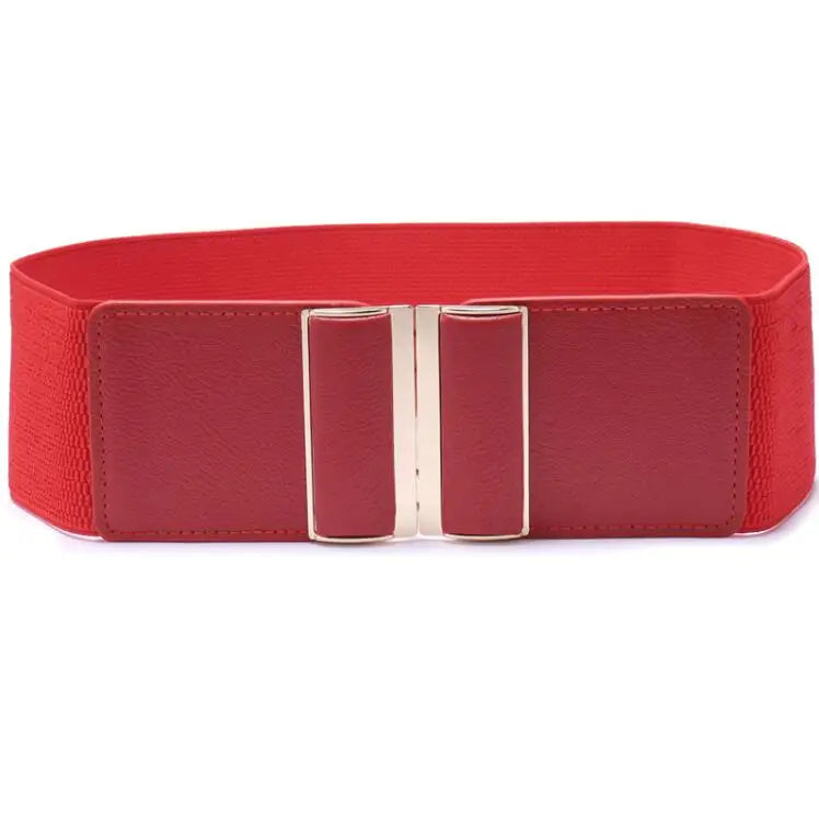 Cintura elástica larga para mulheres, vestido elástico feminino, cinch de tamanho grande, selo da cintura, 9 cores