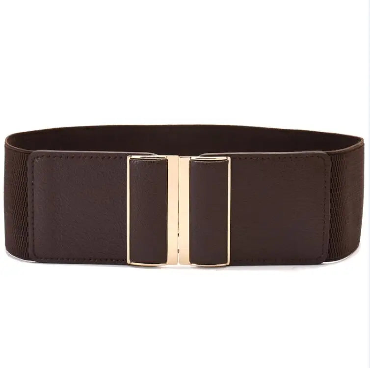 Cintura elástica larga para mulheres, vestido elástico feminino, cinch de tamanho grande, selo da cintura, 9 cores