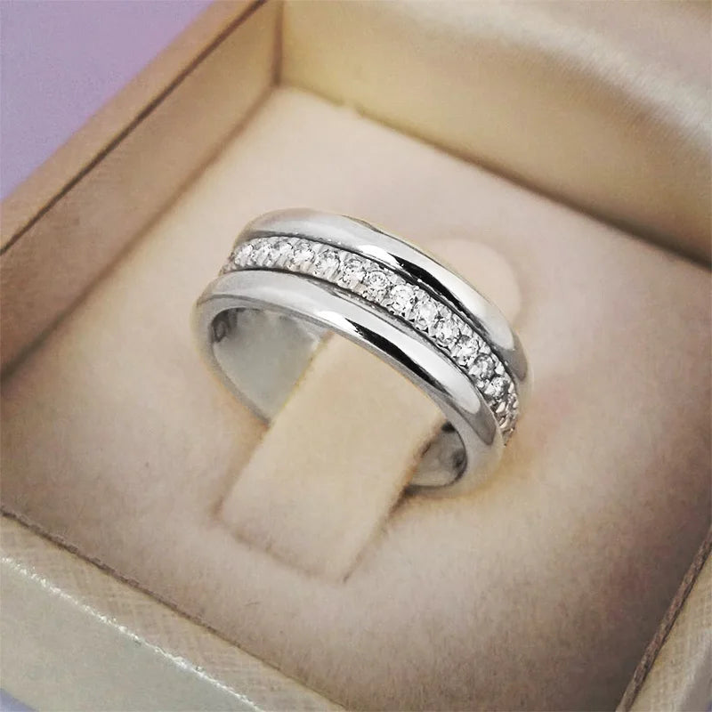 Huitan-zircão cúbico anel de casamento para mulheres, anéis de dedo micro pavimentado, jóias de noivado, acessórios femininos, moda, novo, 2020