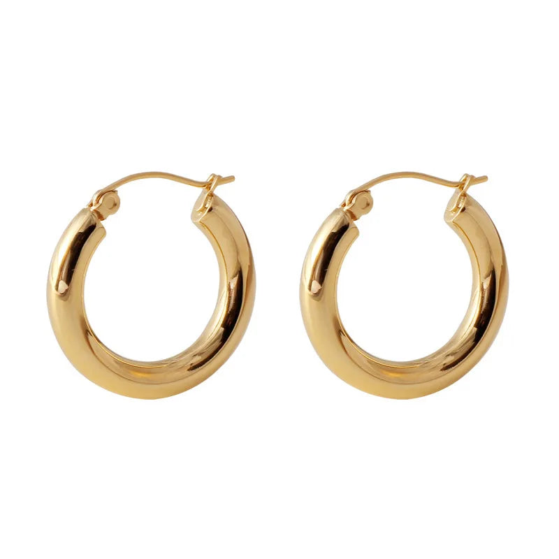 Lbyzhan 925 prata esterlina retro brincos de argola para mulheres personalidade moda francesa fivelas de orelha E-045