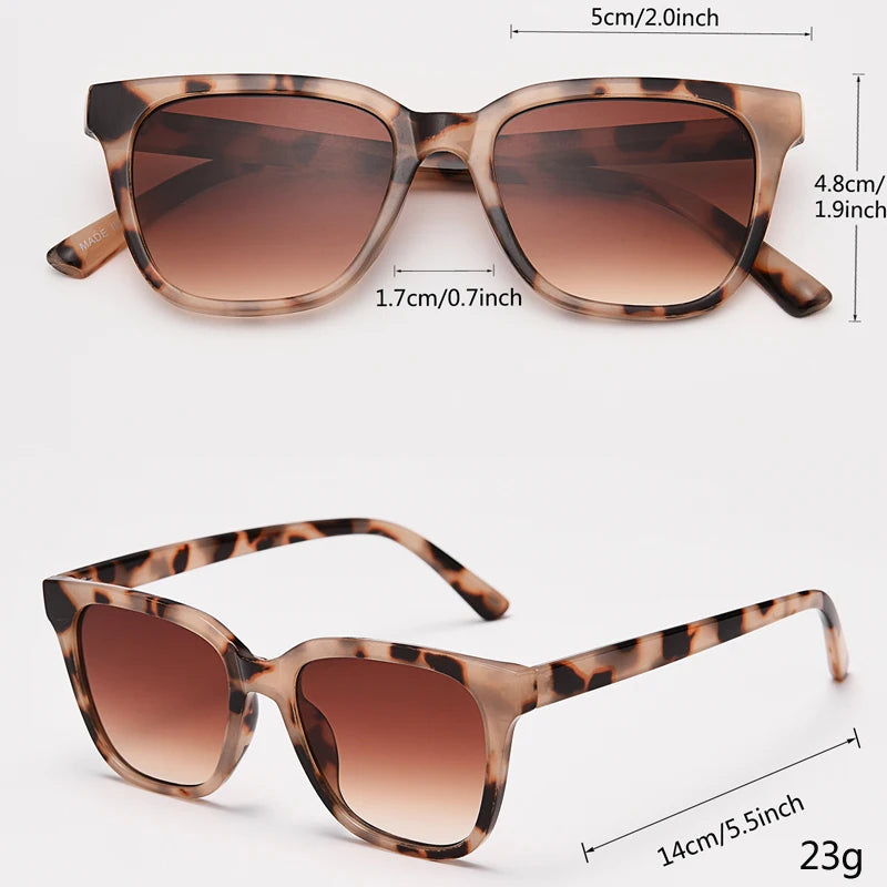 Óculos de Sol Quadrados Elegância Vintage UV400