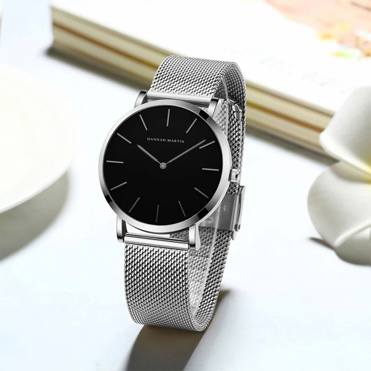 Relógios minimalistas nórdicos impermeáveis para mulheres, ouro rosa, movimento de quartzo japonês, marca superior, Dropshipping, elegante, 36mm