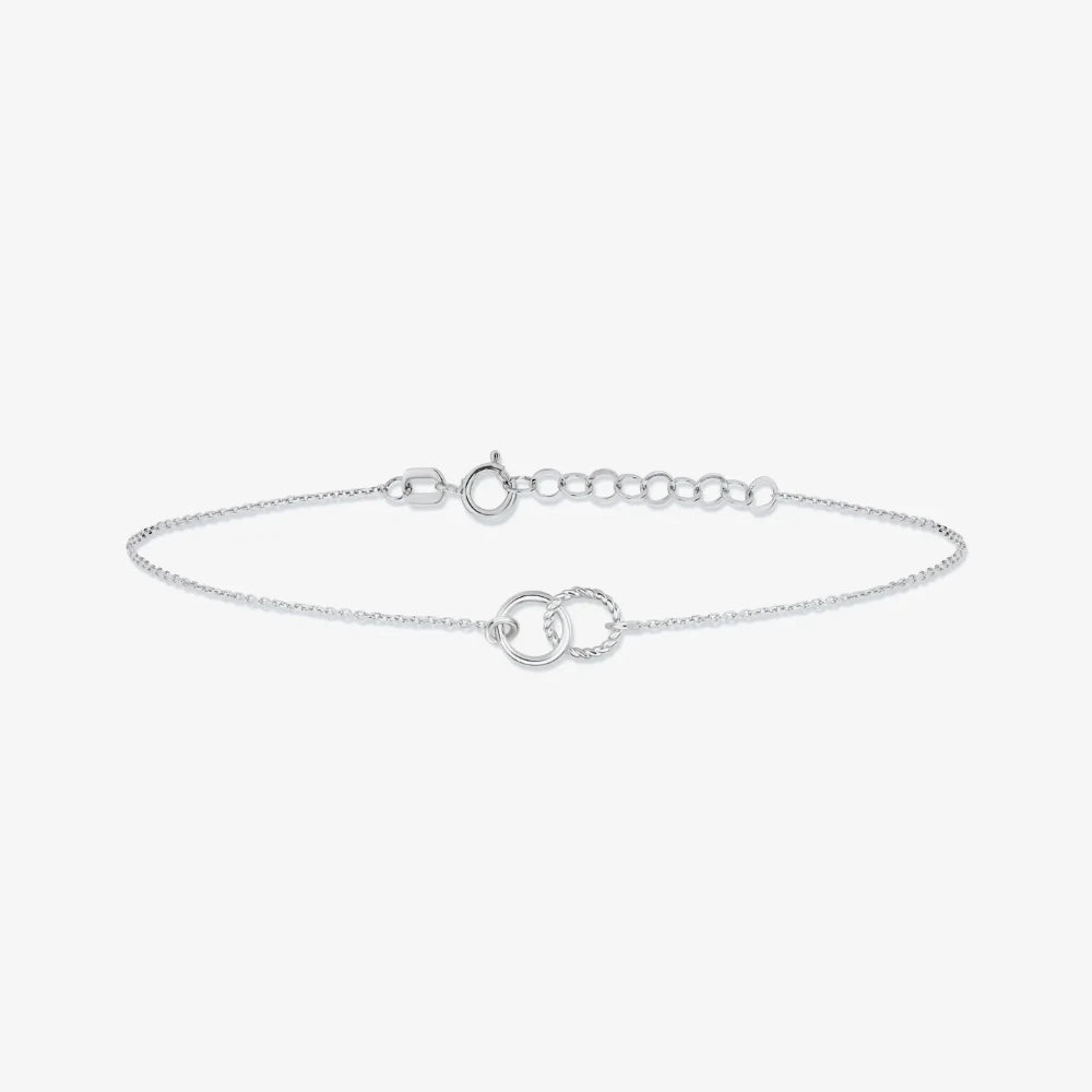 Canner simples clássico 925 prata esterlina banhado a ouro redondo argola pulseira correntes para mulheres moda romântica jóias finas presentes
