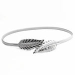 Cinto Elástico de Folha para Mulher, Cintura para Vestido, Saias, Jeans, Calça, Cadeia Corporal