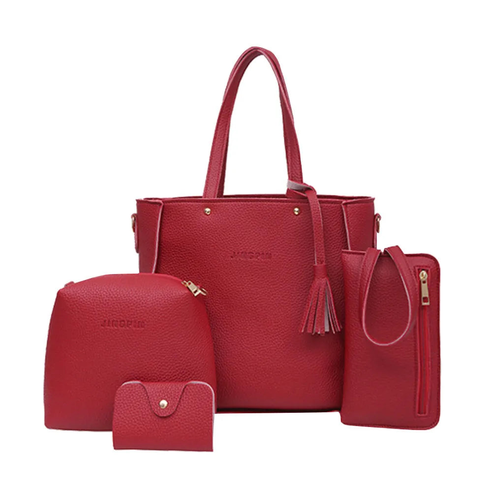 Conjunto Exclusivo Linda Top: Bolsas Elegantes de Quatro Peças