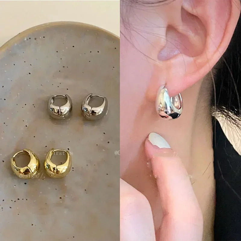 925 prata esterlina vintage ouro brincos redondos para mulheres na moda brinco jóias evitar alergia acessórios de festa presente