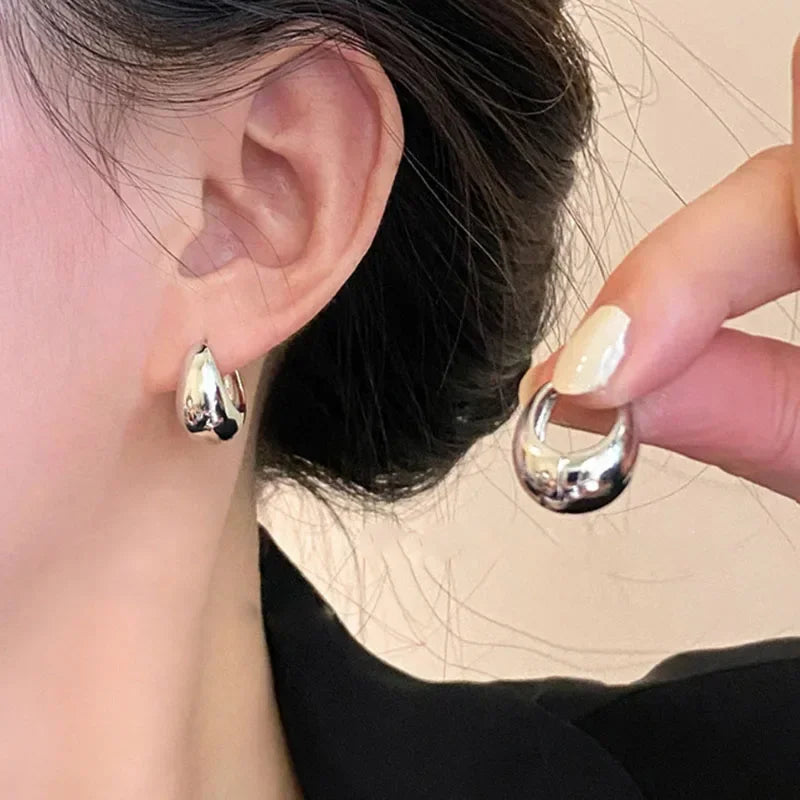 925 prata esterlina vintage ouro brincos redondos para mulheres na moda brinco jóias evitar alergia acessórios de festa presente