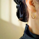 Brincos de Argola 18K Banhados a Ouro Linda Top