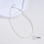 925 prata esterlina 6mm colar de pérolas para mulheres jóias no pescoço pérola grânulo gargantilha itens baratos com presente de festa