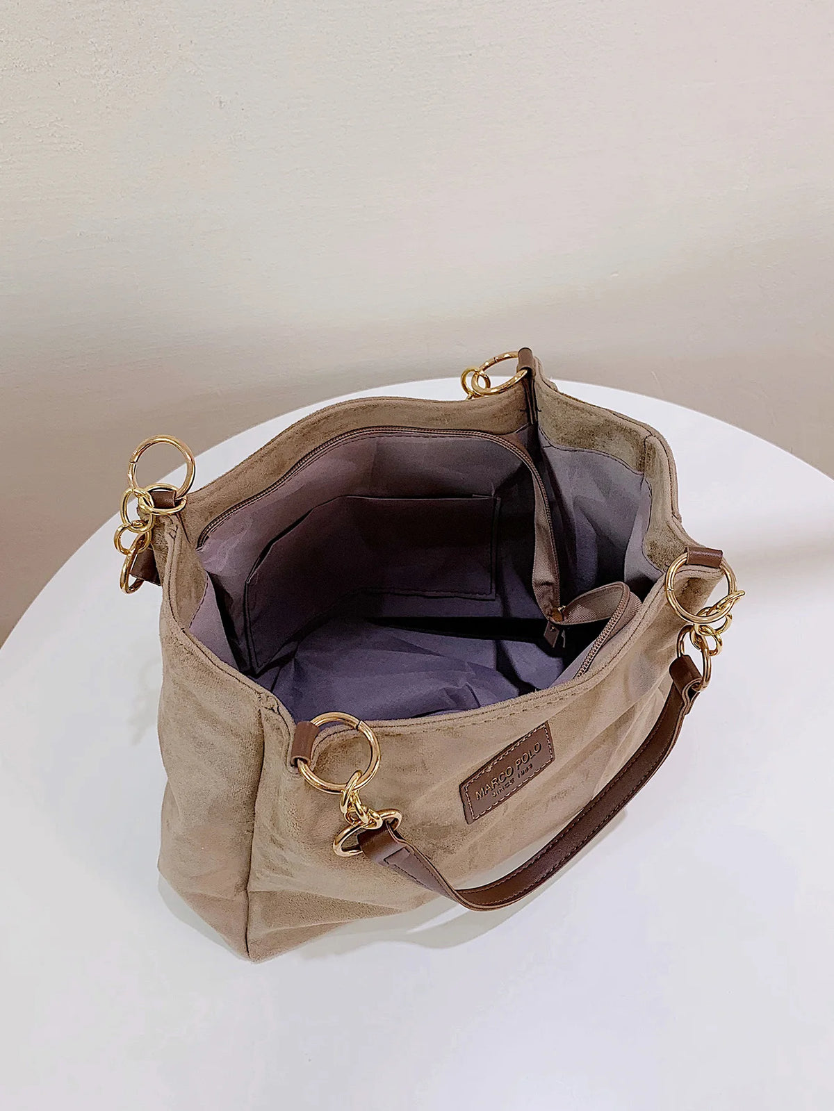 Bolsa Elegante de Camurça Linda Top