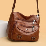 Bolsa Crossbody Linda Top de Couro PU com Charme