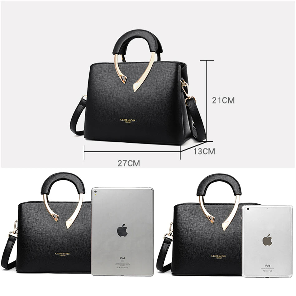 Linda Top - Bolsa Crossbody de Couro Genuíno Luxuosa