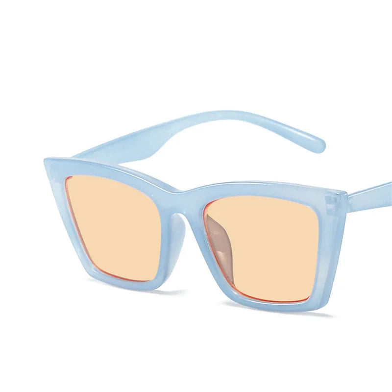 Óculos de Sol Quadrados Vintage Femininos Linda Top