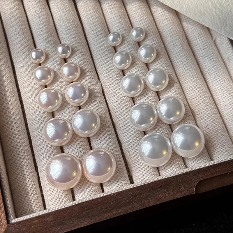 Novo 925 prata esterlina pérola brincos estilo simples charme feminino brincos belas jóias para amigos festa de aniversário presente