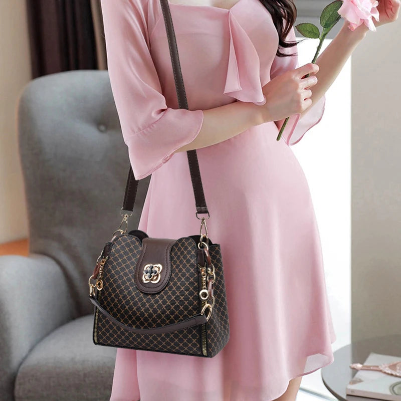 Bolsa Feminina Linda Top Luxo Geométrico