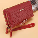 Carteira Feminina Linda Top com Zíper Duplo e Borla