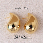 Brinco Gota Dourado Hipoalergênico Linda Top