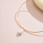 Gargantilha Linda Top com Pingente de Pérola Elegante