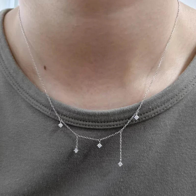 Colar Choker Estrela em Prata 925 com Zircão