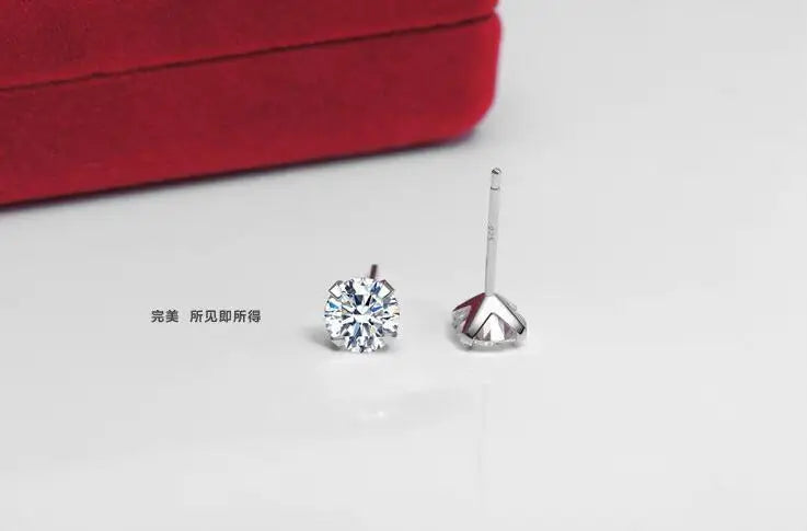 Lekani cristal moda genuína 925 prata esterlina brincos para mulheres casamento jóias finas presente