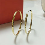 Brincos de Argola 18K Banhados a Ouro Linda Top