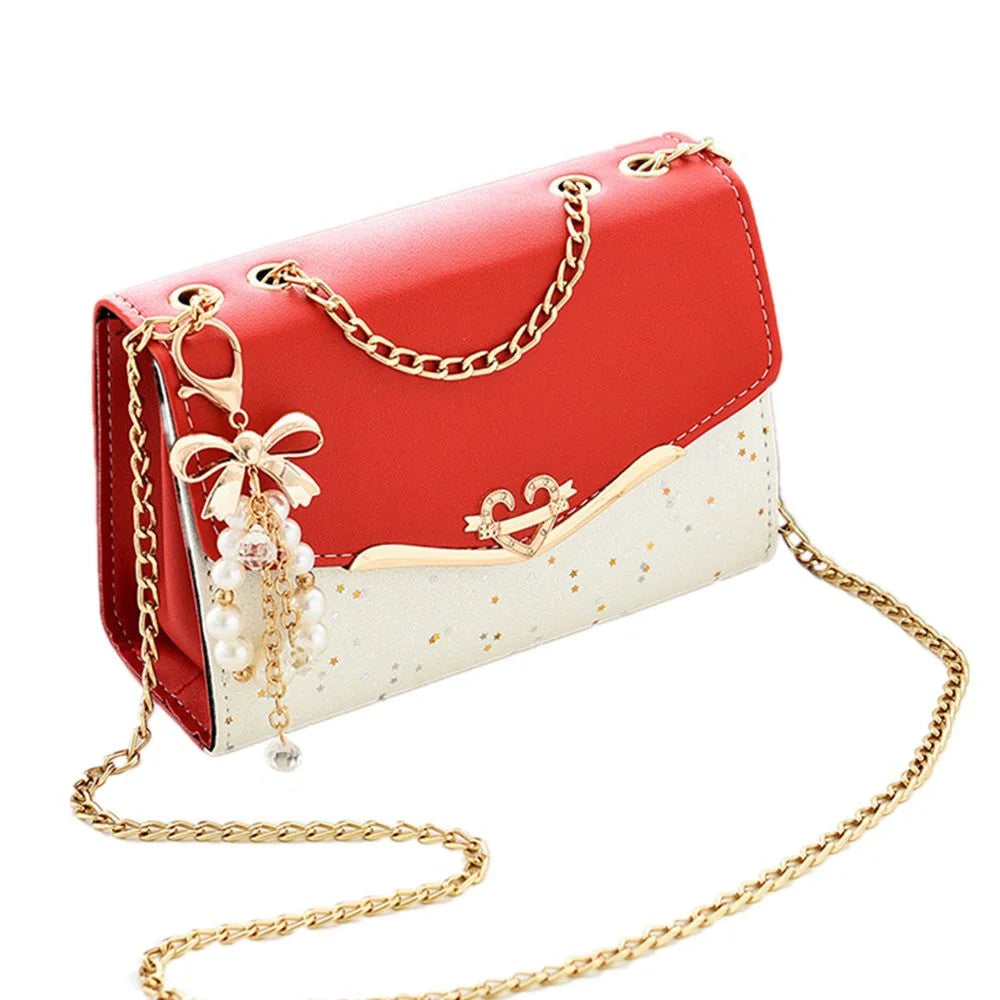 Moda mensageiro saco feminino na moda lantejoulas sacos de ombro único bolsa do telefone móvel senhoras bolsa de couro do plutônio com borla pingente