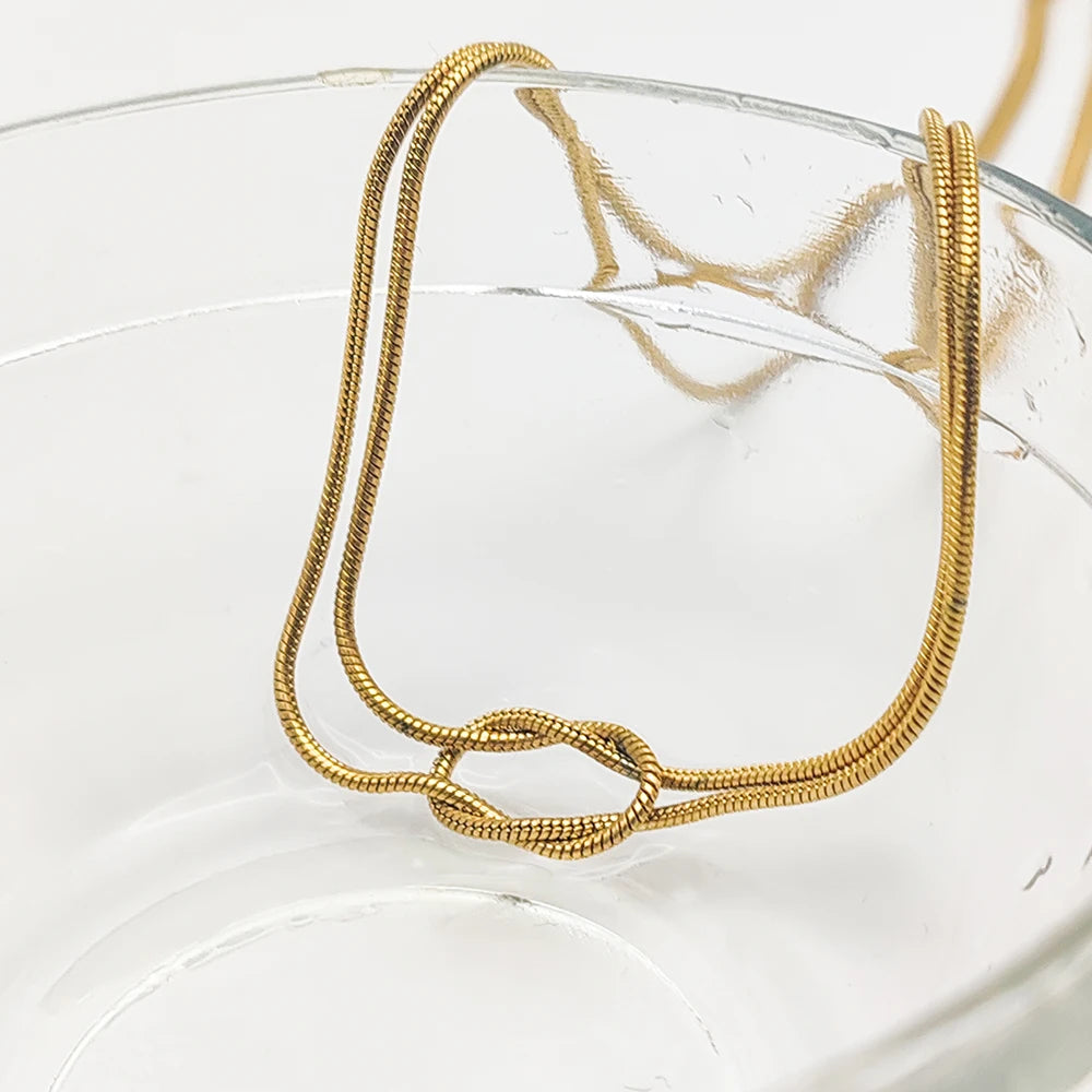 Colar Minimalista Linda Top Banhado a Ouro 14k