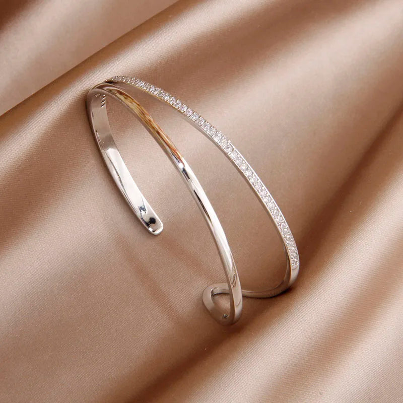 Zircônia Cruz Pulseiras Charme para Mulheres, Pulseira De Nó Elegante, Joalheria Clássica, Marca De Luxo, Moda