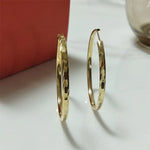 Brincos de Argola 18K Banhados a Ouro Linda Top