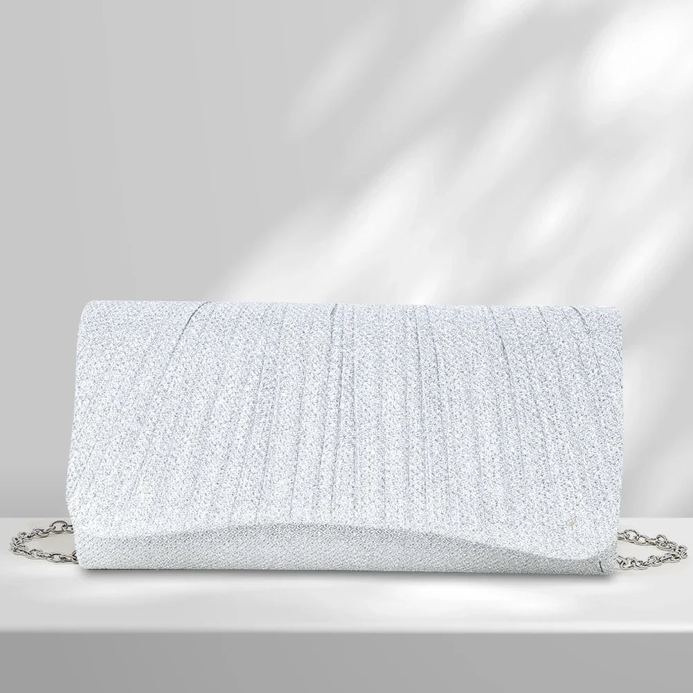 Embreagem de casamento brilhante para mulheres, bolsa de ombro brilhante, bolsas de casamento, bolsa de namoro, bolsa de noite combinando com tudo, bolsa para meninas