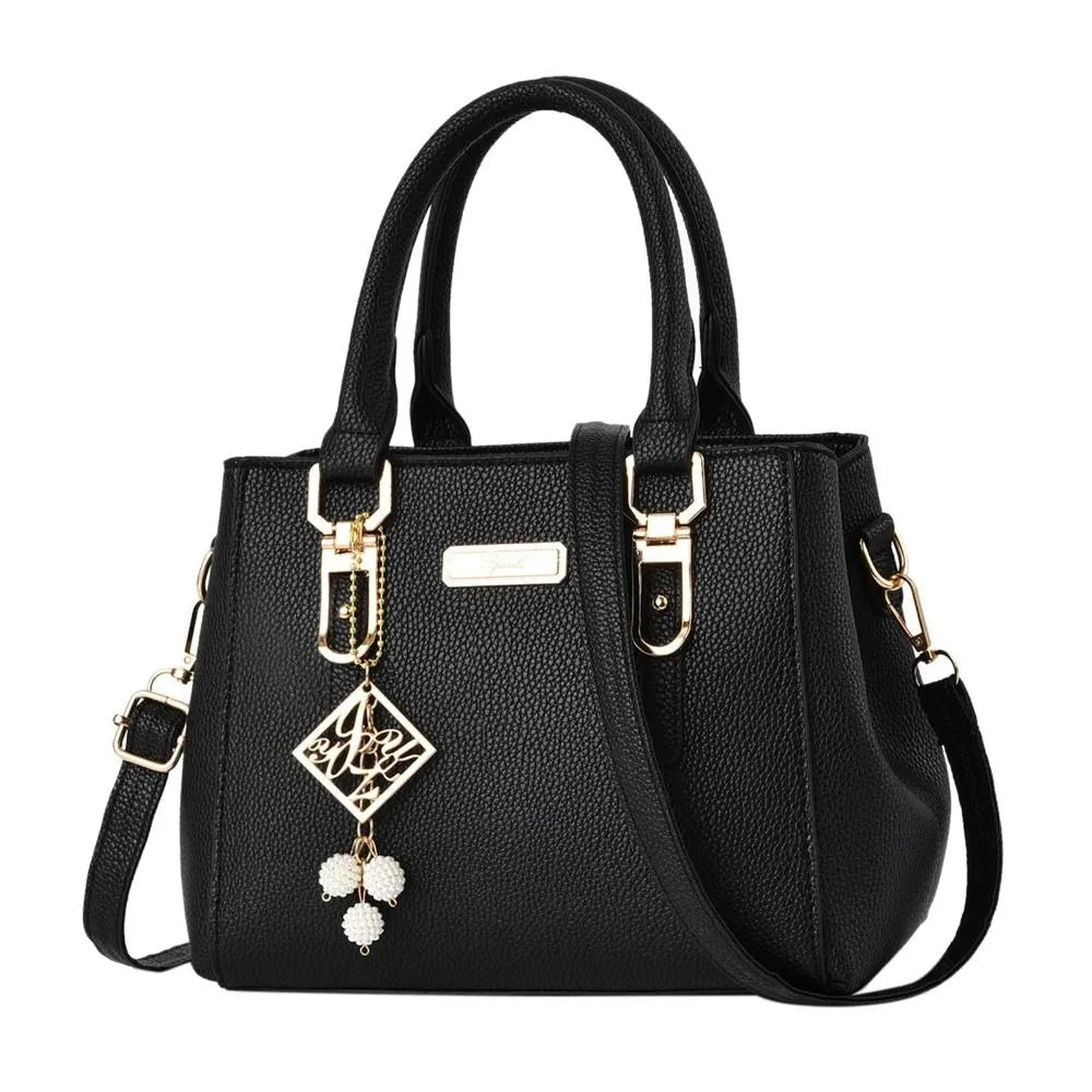 Bolsa de couro de grande capacidade para mulheres Mensageiro casual Bolsas de ombro