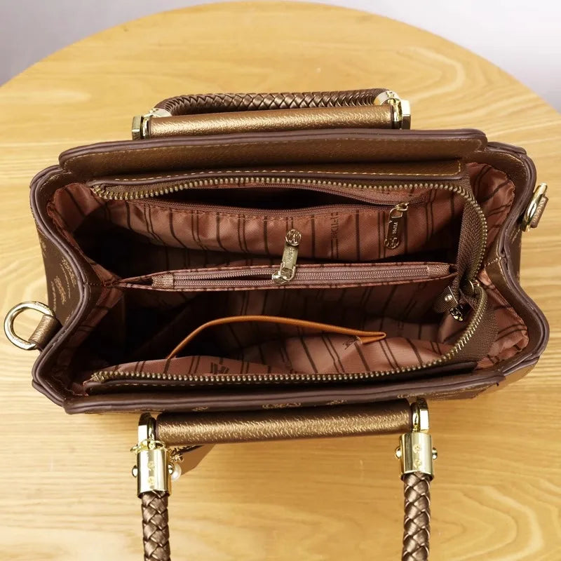 Bolsa Linda Top Vintage Elegância Texturizada