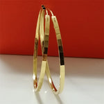 Brincos de Argola 18K Banhados a Ouro Linda Top