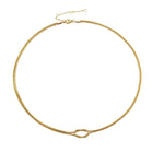 Colar Minimalista Linda Top Banhado a Ouro 14k