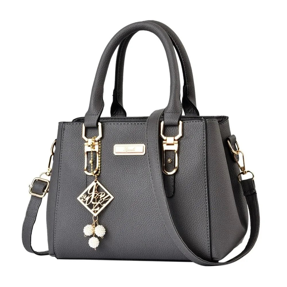 Bolsa de couro de grande capacidade para mulheres Mensageiro casual Bolsas de ombro