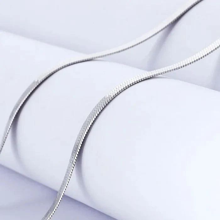 Colar de Prata Esterlina 925 Linda Top Luxo 4mm