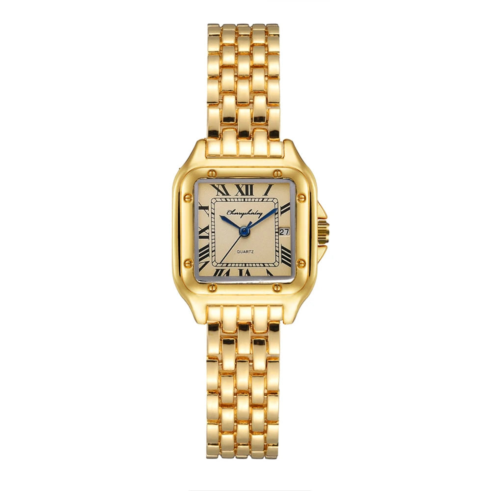Relógio Feminino Luxo Linda Top Quartzo Romano