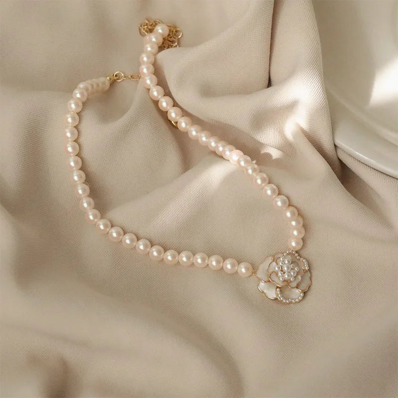 Colar Elegance de Pérolas Dupla Camada Linda Top