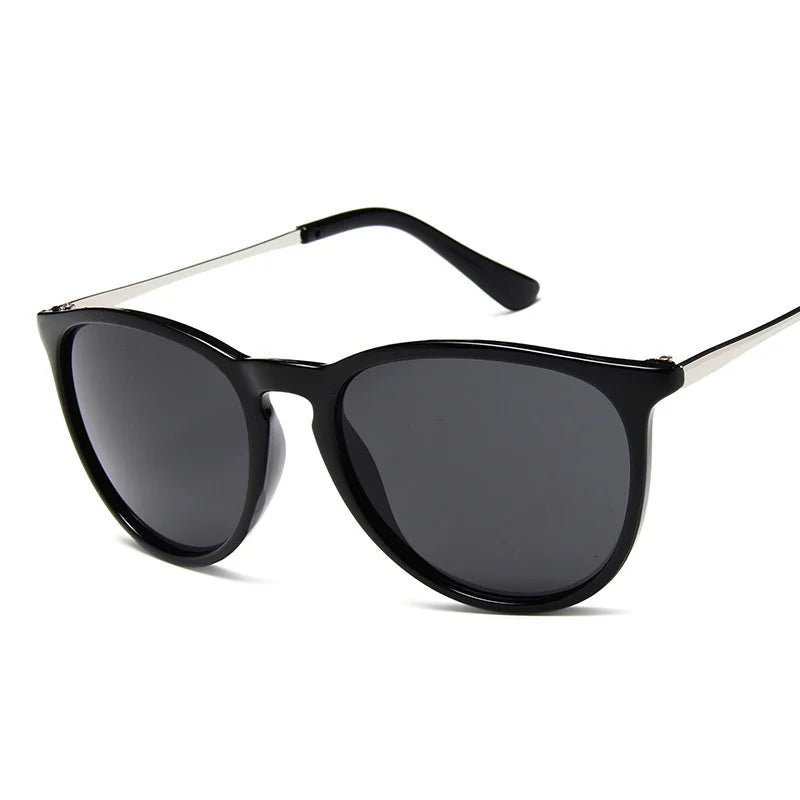 Óculos de sol vintage Cat Eye para mulheres, óculos de sol retrô, óculos femininos, moda dirigindo tons, designer de marca
