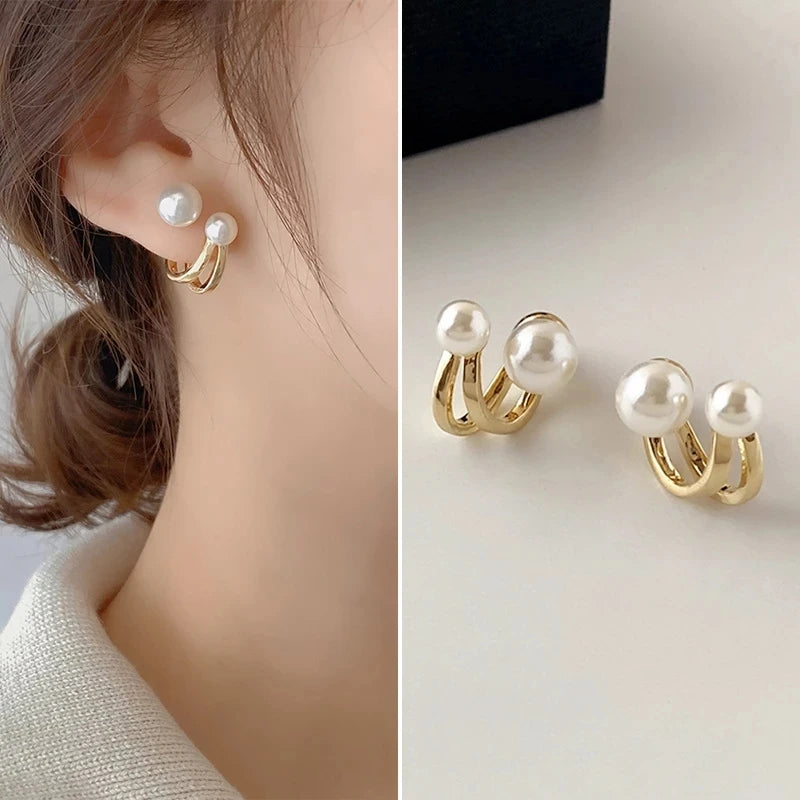 Brincos de ouro 14k de luxo, brincos de ouro real, zircônia, pérola, torção, brincos de luxo para mulheres, pendientes, bijuterias