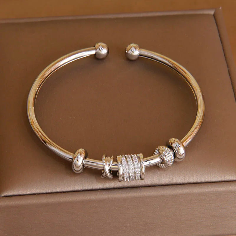 Zircônia Cruz Pulseiras Charme para Mulheres, Pulseira De Nó Elegante, Joalheria Clássica, Marca De Luxo, Moda