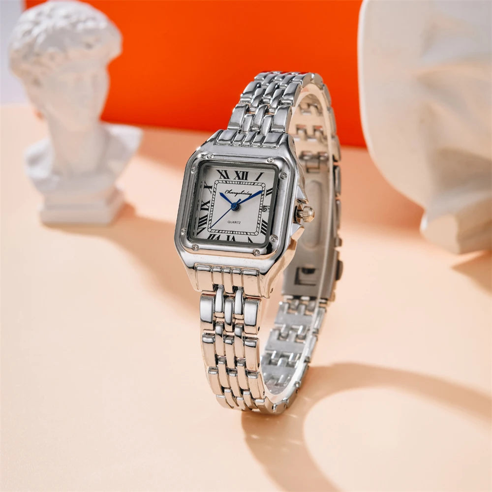 Relógio Feminino Luxo Linda Top Quartzo Romano