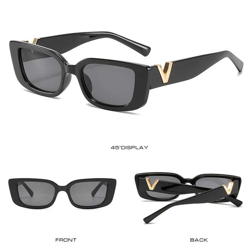 Óculos de Sol Cat Eye Luxo Linda Top UV400