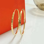 Brincos de Argola 18K Banhados a Ouro Linda Top