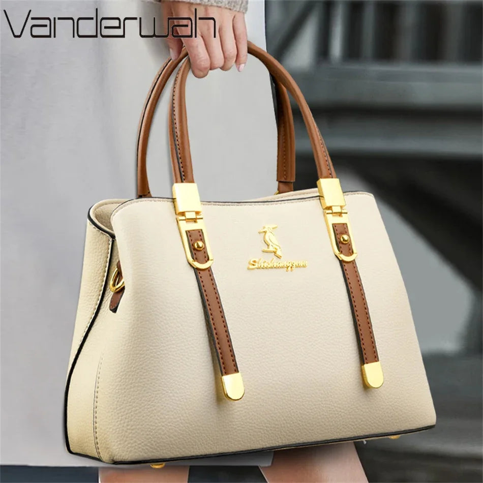 Bolsa Crossbody de Couro Genuíno Linda Top