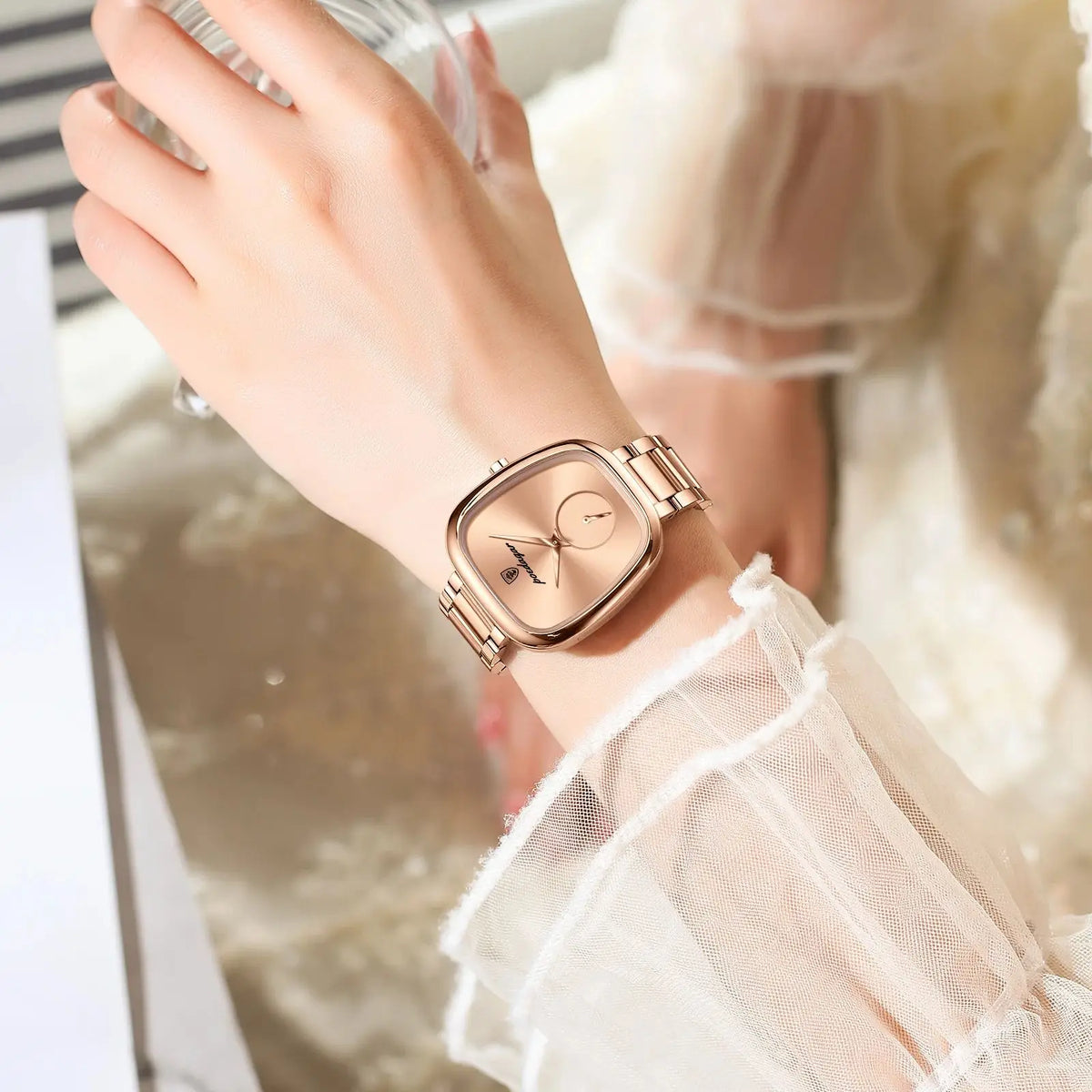 Relógio Feminino Luxo Impermeável Linda Top