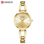 Relógio Feminino Elegante de Aço Inoxidável CURREN