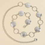 Cinto de Metal Circular Elegância Linda Top
