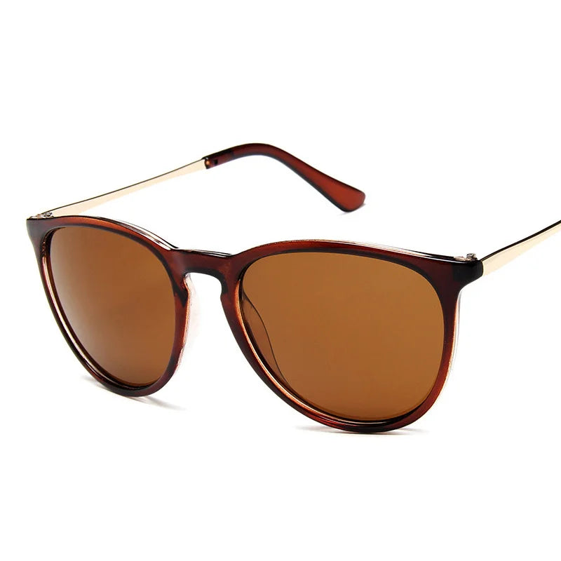 Óculos de sol vintage Cat Eye para mulheres, óculos de sol retrô, óculos femininos, moda dirigindo tons, designer de marca